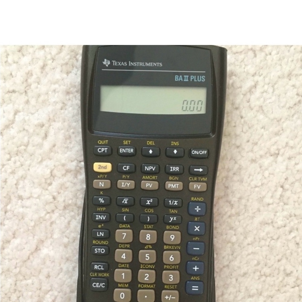 Texas Instruments BA II Plus Black Calculator